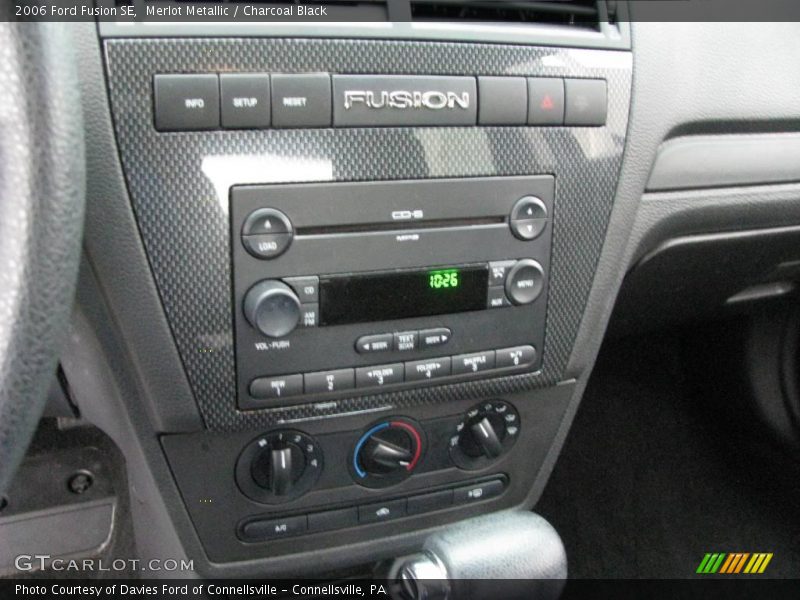 Merlot Metallic / Charcoal Black 2006 Ford Fusion SE