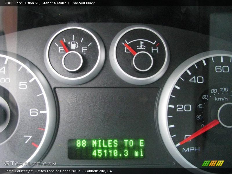 Merlot Metallic / Charcoal Black 2006 Ford Fusion SE