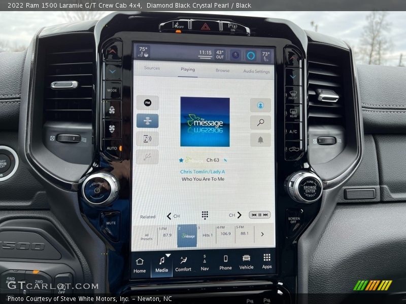 Controls of 2022 1500 Laramie G/T Crew Cab 4x4