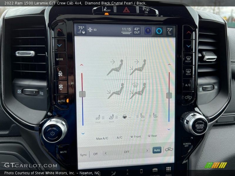 Controls of 2022 1500 Laramie G/T Crew Cab 4x4