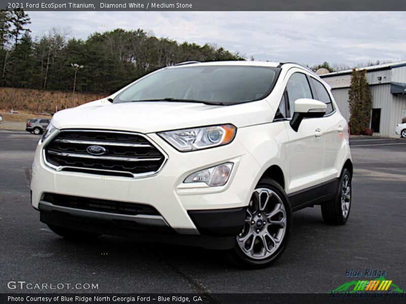 Diamond White / Medium Stone 2021 Ford EcoSport Titanium