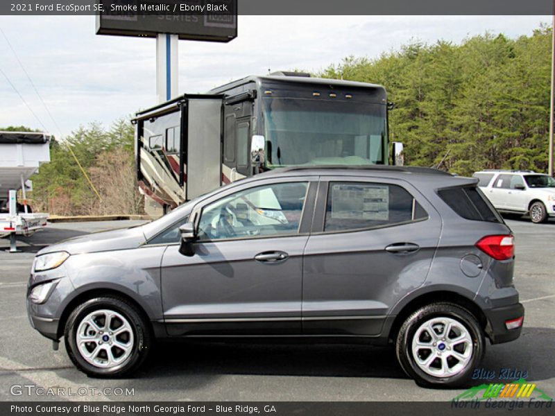 Smoke Metallic / Ebony Black 2021 Ford EcoSport SE