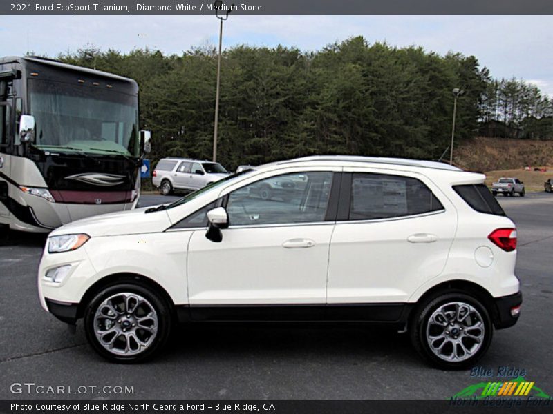 Diamond White / Medium Stone 2021 Ford EcoSport Titanium