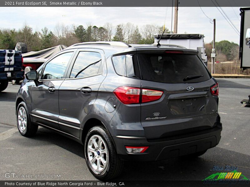 Smoke Metallic / Ebony Black 2021 Ford EcoSport SE