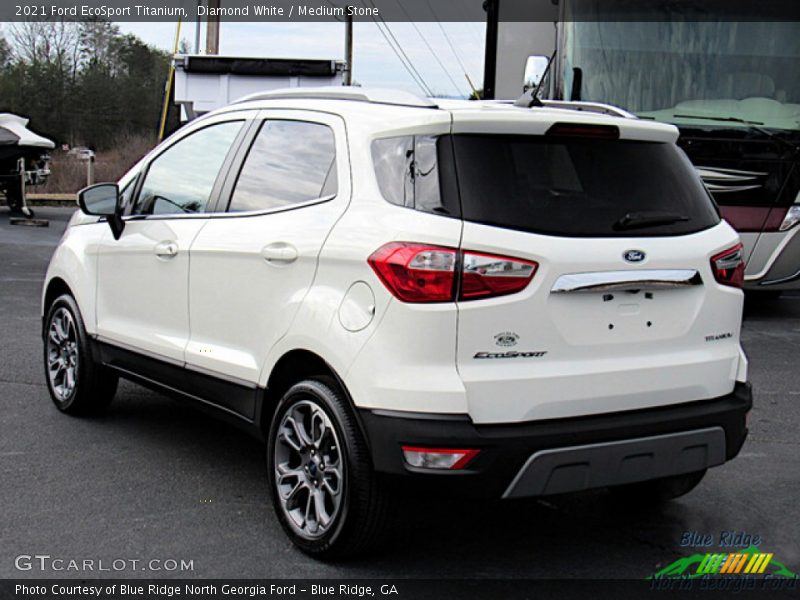 Diamond White / Medium Stone 2021 Ford EcoSport Titanium