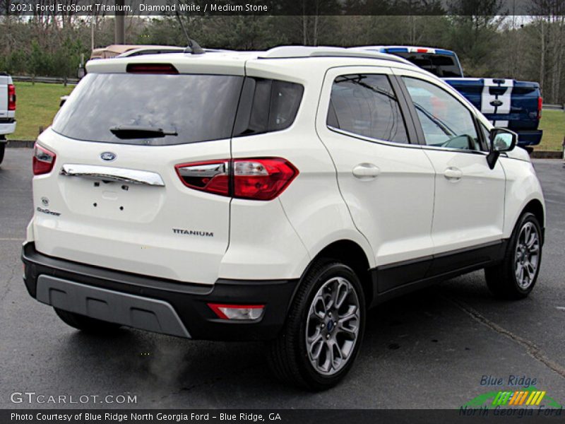 Diamond White / Medium Stone 2021 Ford EcoSport Titanium
