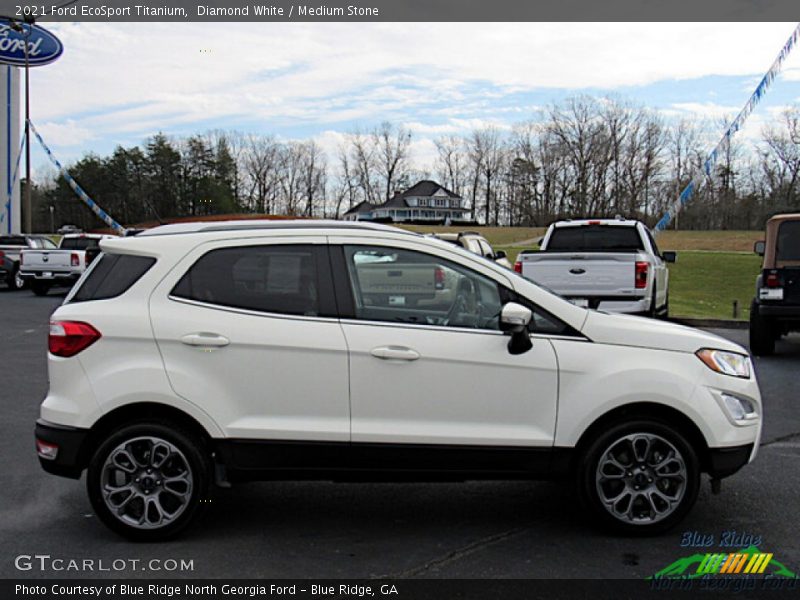 Diamond White / Medium Stone 2021 Ford EcoSport Titanium