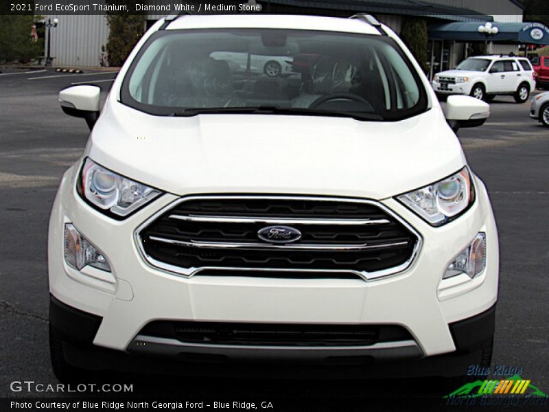 Diamond White / Medium Stone 2021 Ford EcoSport Titanium