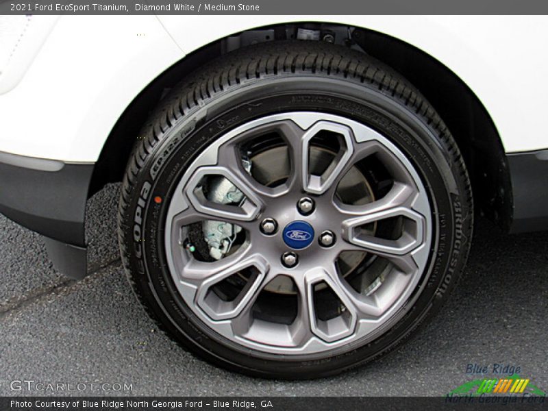 Diamond White / Medium Stone 2021 Ford EcoSport Titanium