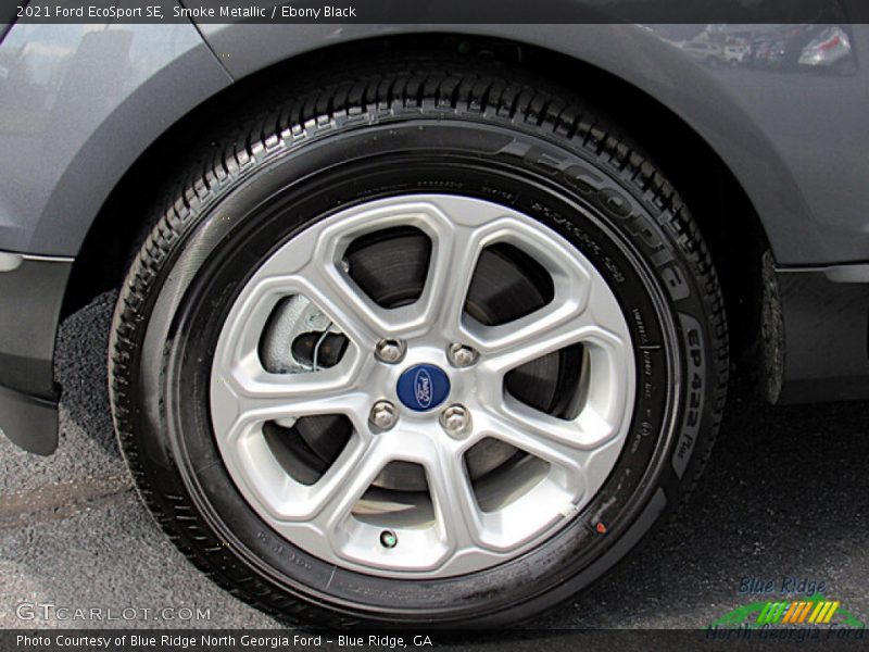 Smoke Metallic / Ebony Black 2021 Ford EcoSport SE