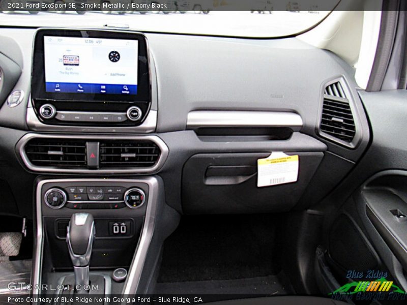 Smoke Metallic / Ebony Black 2021 Ford EcoSport SE