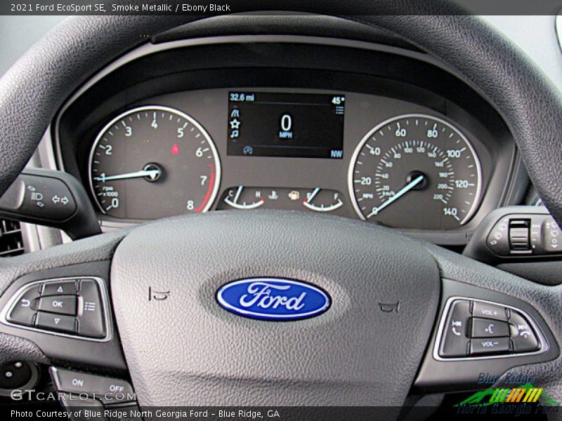 Smoke Metallic / Ebony Black 2021 Ford EcoSport SE
