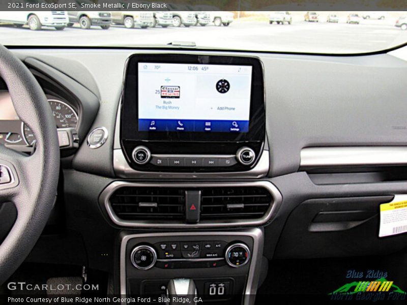 Smoke Metallic / Ebony Black 2021 Ford EcoSport SE