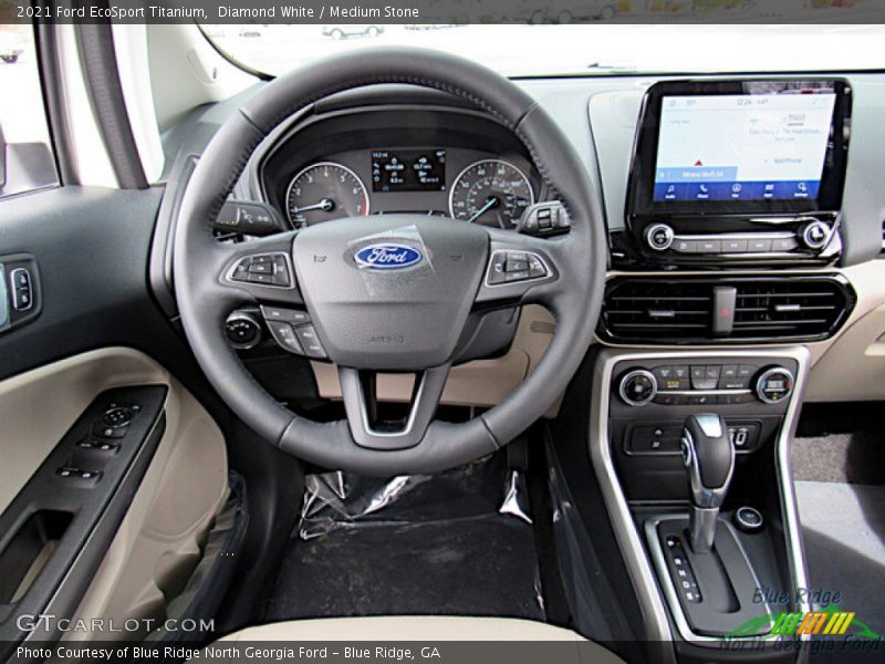 Diamond White / Medium Stone 2021 Ford EcoSport Titanium