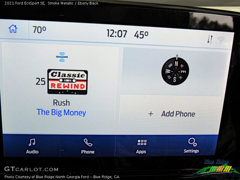 Smoke Metallic / Ebony Black 2021 Ford EcoSport SE