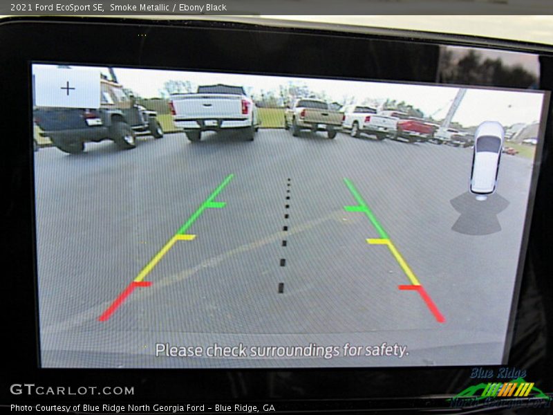 Smoke Metallic / Ebony Black 2021 Ford EcoSport SE