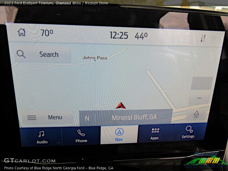 Diamond White / Medium Stone 2021 Ford EcoSport Titanium