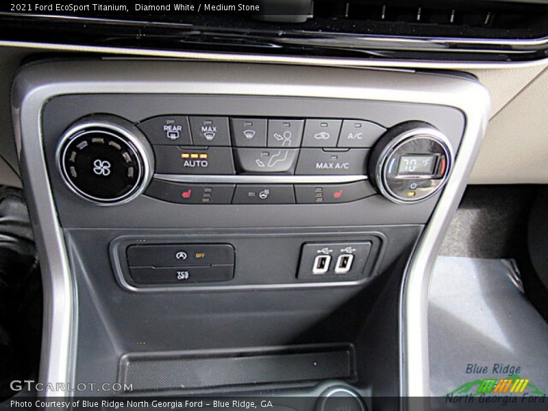 Diamond White / Medium Stone 2021 Ford EcoSport Titanium