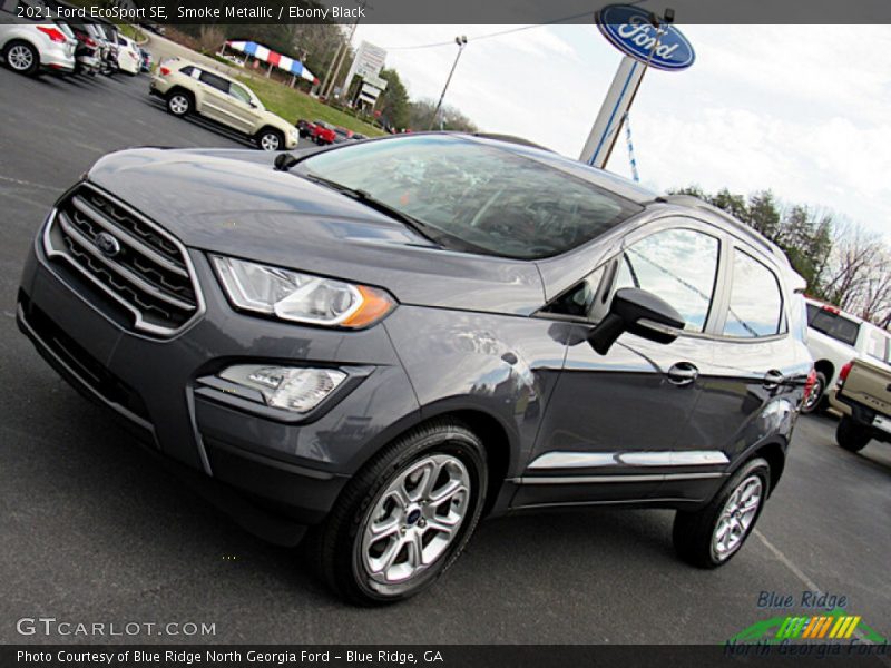 Smoke Metallic / Ebony Black 2021 Ford EcoSport SE