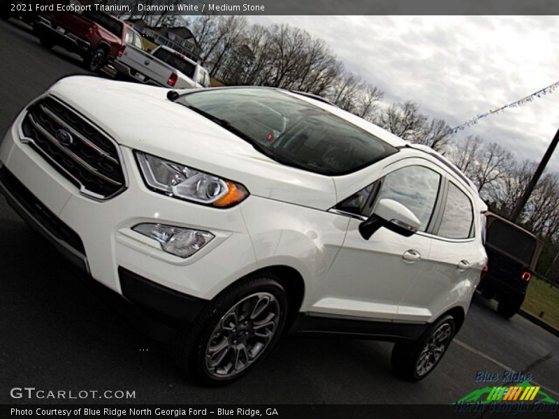 Diamond White / Medium Stone 2021 Ford EcoSport Titanium