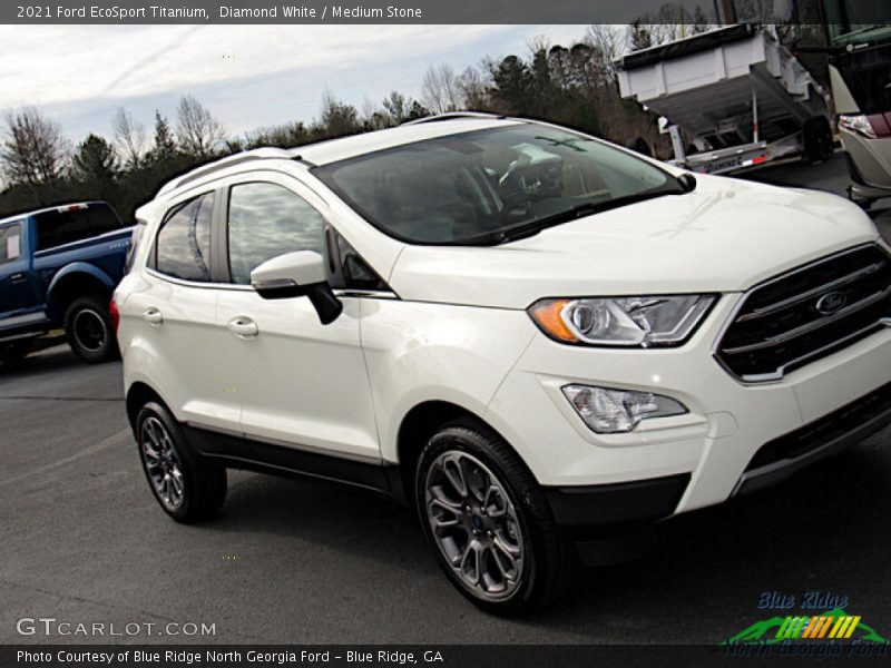 Diamond White / Medium Stone 2021 Ford EcoSport Titanium