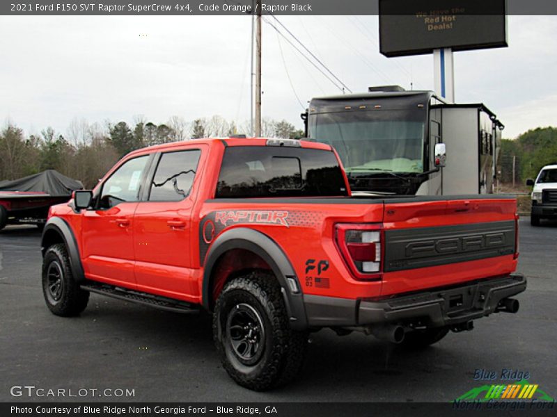 Code Orange / Raptor Black 2021 Ford F150 SVT Raptor SuperCrew 4x4