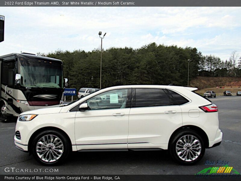  2022 Edge Titanium AWD Star White Metallic