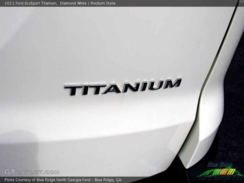 Diamond White / Medium Stone 2021 Ford EcoSport Titanium