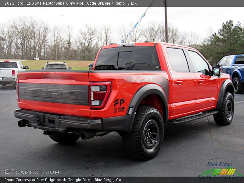 Code Orange / Raptor Black 2021 Ford F150 SVT Raptor SuperCrew 4x4