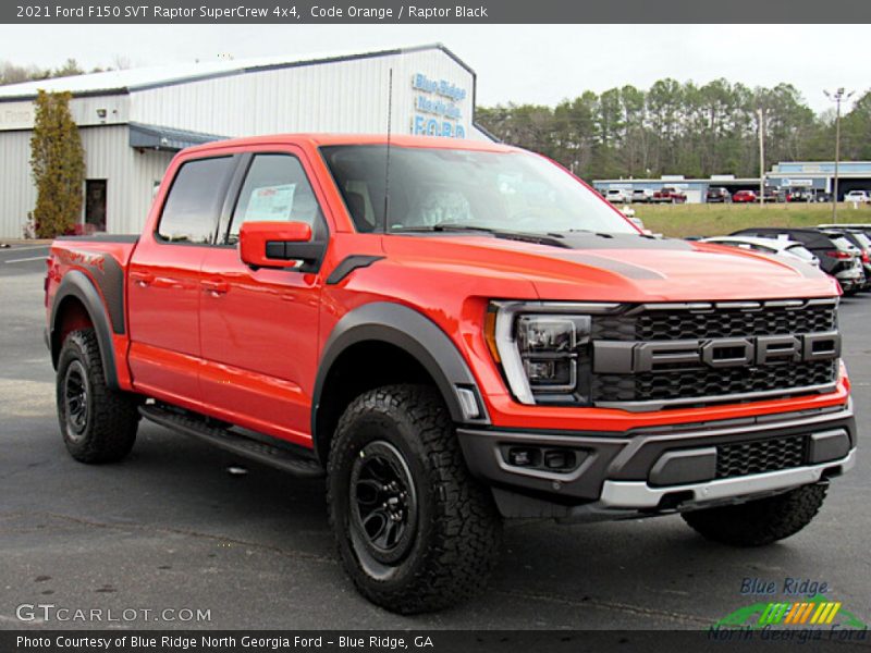 Code Orange / Raptor Black 2021 Ford F150 SVT Raptor SuperCrew 4x4