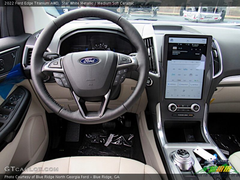 Dashboard of 2022 Edge Titanium AWD