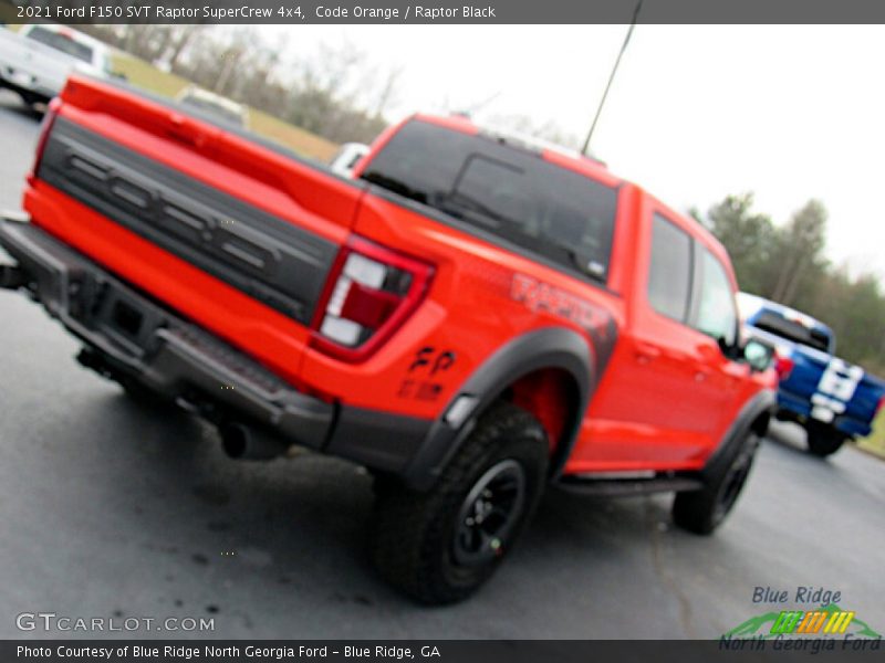 Code Orange / Raptor Black 2021 Ford F150 SVT Raptor SuperCrew 4x4