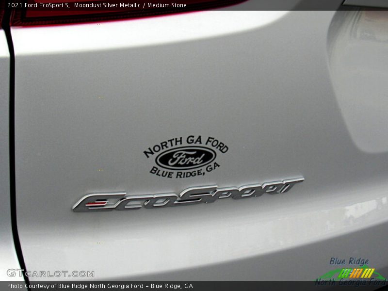 Moondust Silver Metallic / Medium Stone 2021 Ford EcoSport S