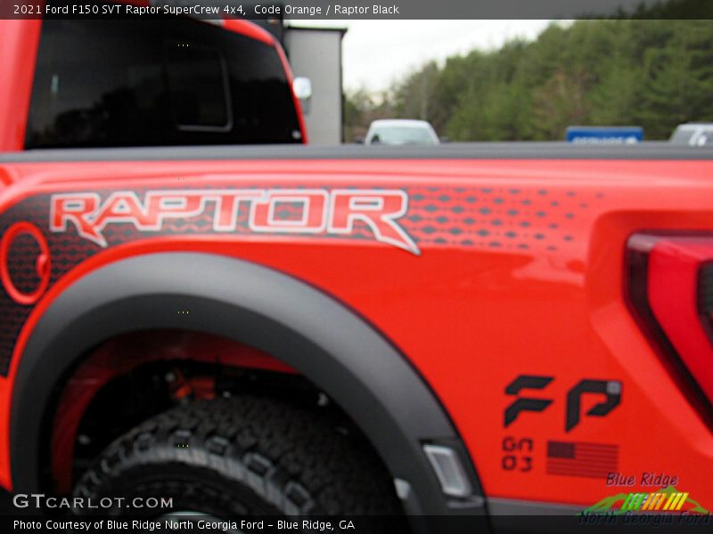 Code Orange / Raptor Black 2021 Ford F150 SVT Raptor SuperCrew 4x4