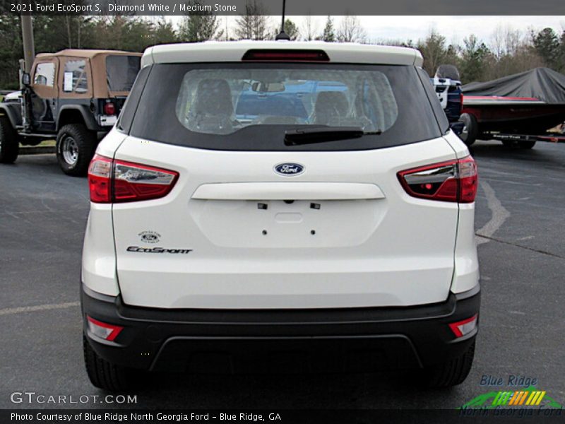 Diamond White / Medium Stone 2021 Ford EcoSport S