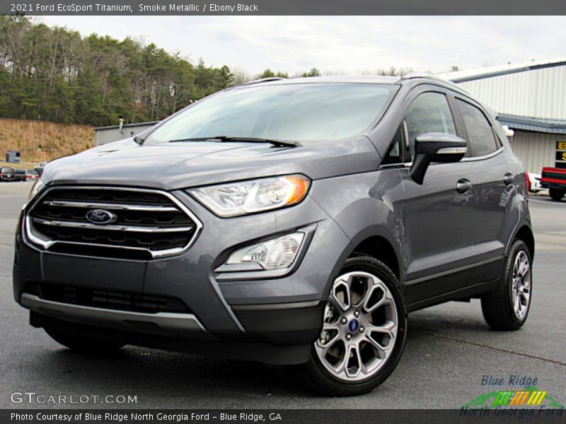 Smoke Metallic / Ebony Black 2021 Ford EcoSport Titanium