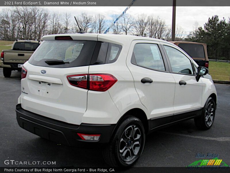 Diamond White / Medium Stone 2021 Ford EcoSport S