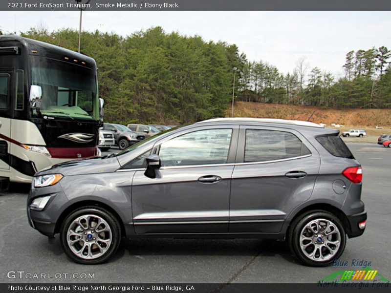 Smoke Metallic / Ebony Black 2021 Ford EcoSport Titanium