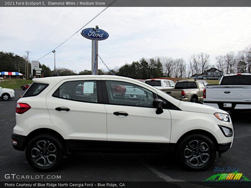 Diamond White / Medium Stone 2021 Ford EcoSport S