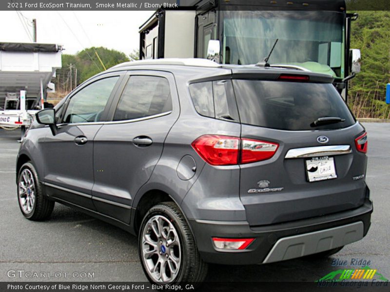 Smoke Metallic / Ebony Black 2021 Ford EcoSport Titanium
