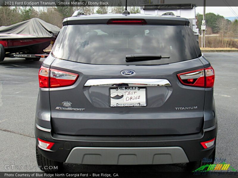 Smoke Metallic / Ebony Black 2021 Ford EcoSport Titanium