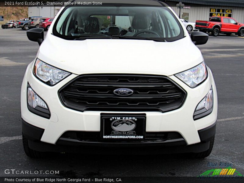 Diamond White / Medium Stone 2021 Ford EcoSport S
