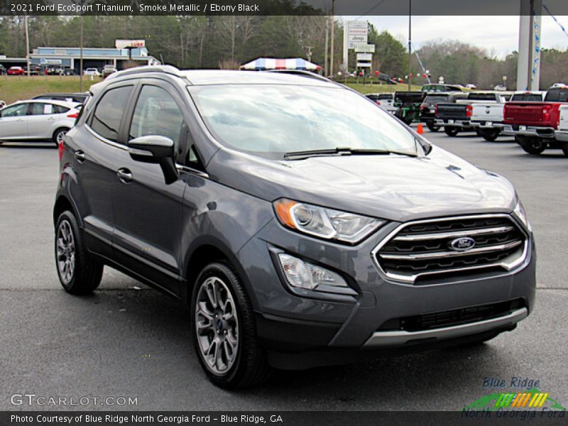 Smoke Metallic / Ebony Black 2021 Ford EcoSport Titanium