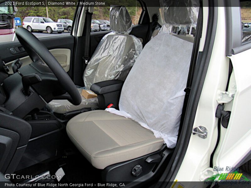 Diamond White / Medium Stone 2021 Ford EcoSport S