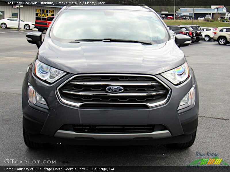 Smoke Metallic / Ebony Black 2021 Ford EcoSport Titanium