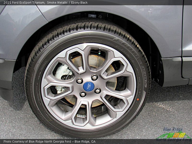 Smoke Metallic / Ebony Black 2021 Ford EcoSport Titanium