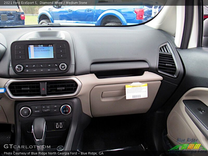 Diamond White / Medium Stone 2021 Ford EcoSport S