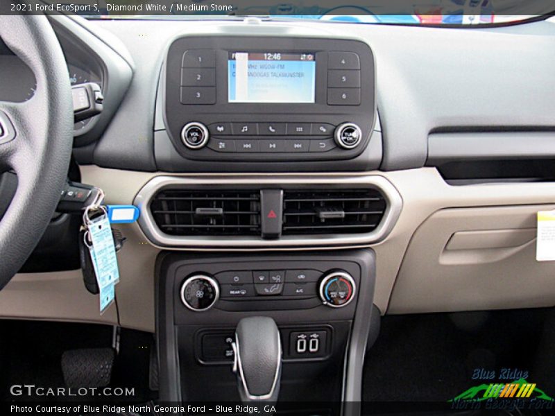 Diamond White / Medium Stone 2021 Ford EcoSport S