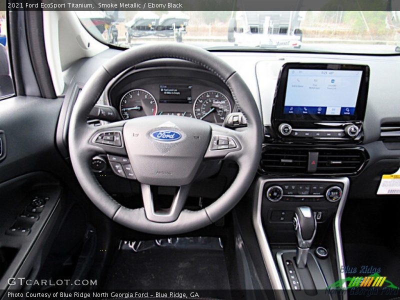 Smoke Metallic / Ebony Black 2021 Ford EcoSport Titanium