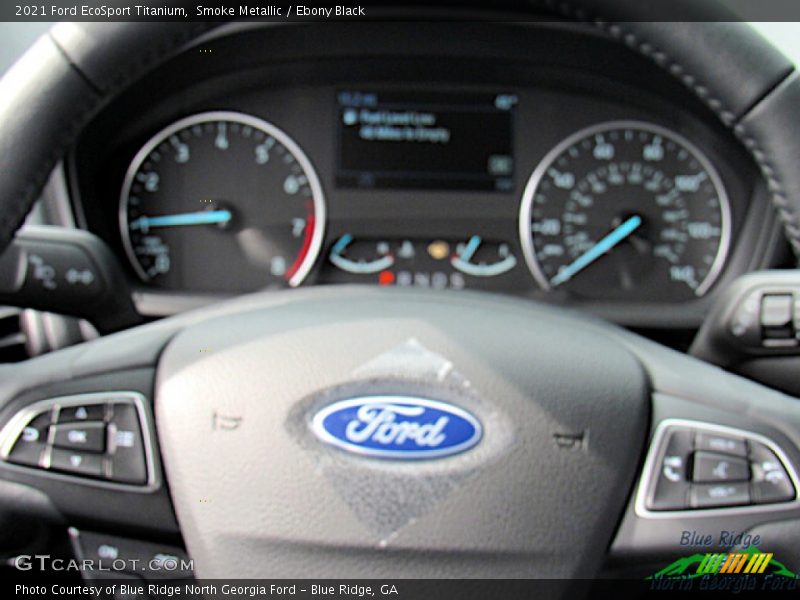 Smoke Metallic / Ebony Black 2021 Ford EcoSport Titanium